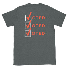 Load image into Gallery viewer, Voted Checkbox - Unisex Short-Sleeve T-Shirt
