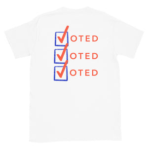 Voted Checkbox - Unisex Short-Sleeve T-Shirt