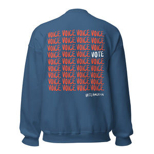 Men's Sweatshirt - VOTE + VOICE Design