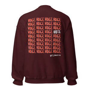 Men's Sweatshirt - VOTE + VOICE Design