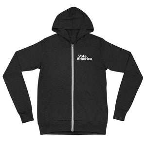 Unisex Zippered Hoodie - Voted Checkboxes
