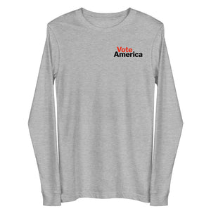 VoteAmerica Logo Unisex Long Sleeve Tee