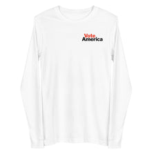 Load image into Gallery viewer, VoteAmerica Logo Unisex Long Sleeve Tee
